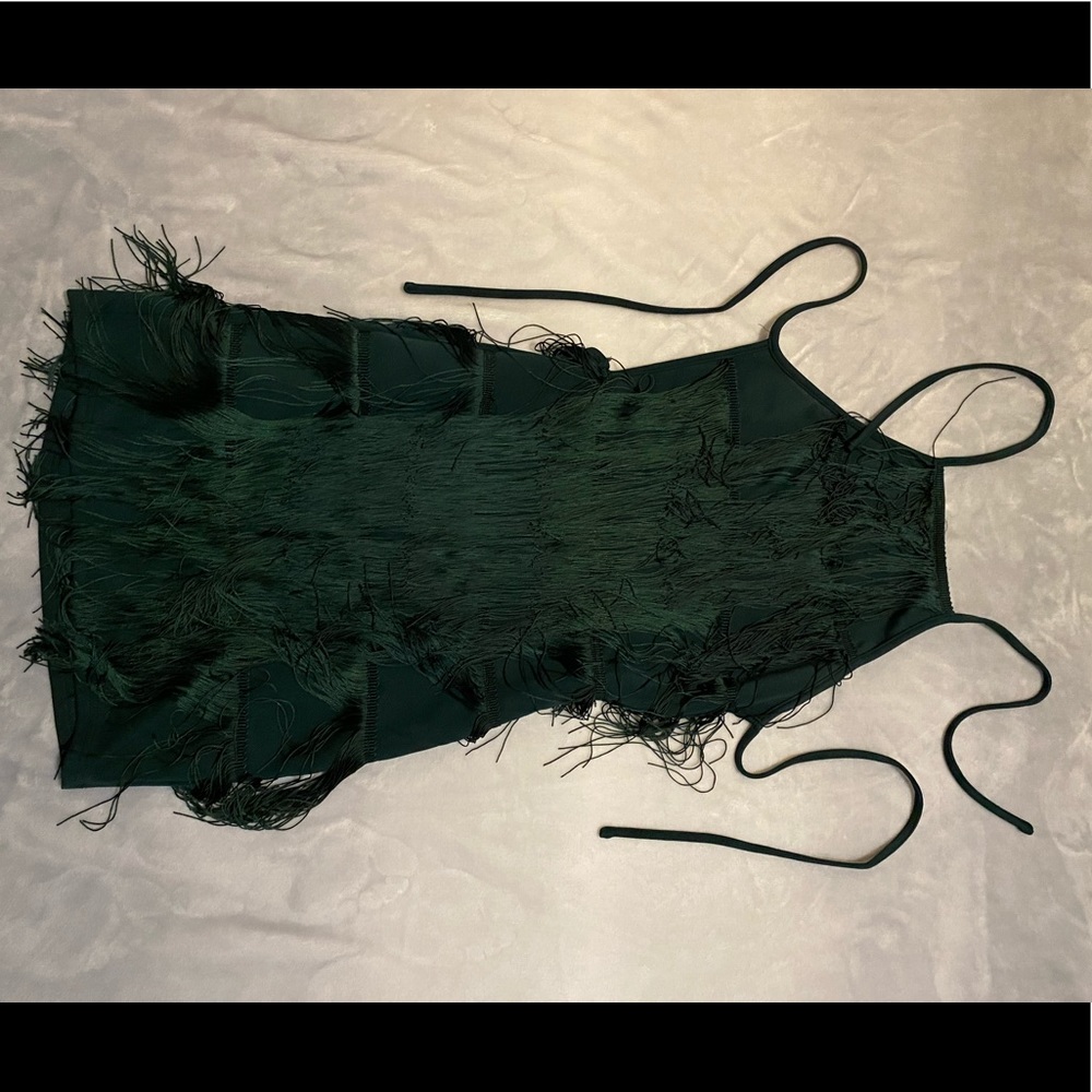 Emerald Green Tassel Dress